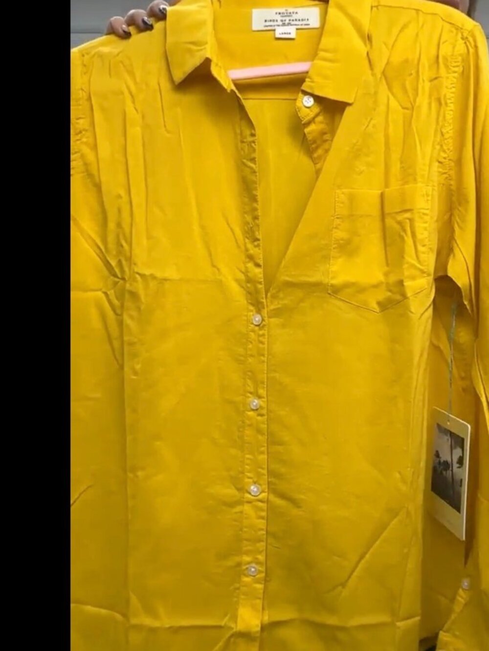 Birds of Paradise - Grace Shirt in YELLOW